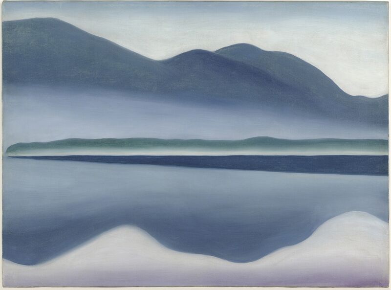 Georgia O’Keeffe, ‘Lake George [formerly Reflection Seascape]’, 1922, Painting, Oil on canvas, San Francisco Museum of Modern Art (SFMOMA) 
