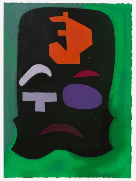 Julian Martin, ‘Untitled (Green, orange and black abstract)’, 2012