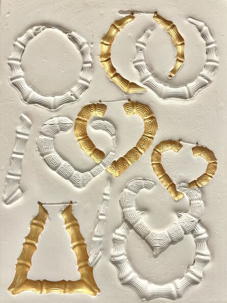 LaKela Brown, ‘Small Composition with Four Gold Sunken Reliefs’, 2021