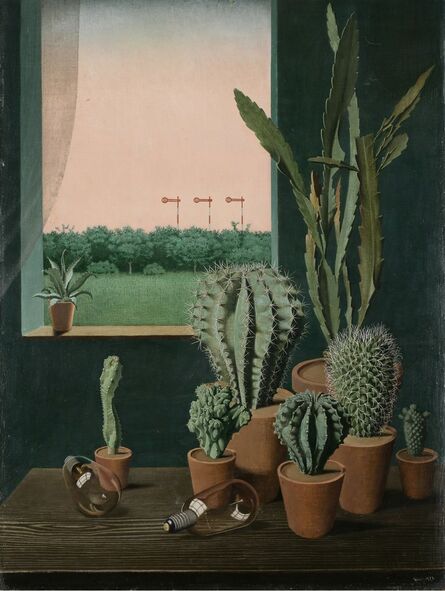 Georg Scholz, ‘Cacti and Semaphore (Kakteen und Semaphore)’, 1923