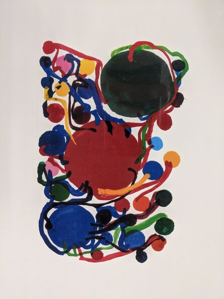 Atsuko Tanaka, ‘Small circles with blue, red and green circles’, not dated