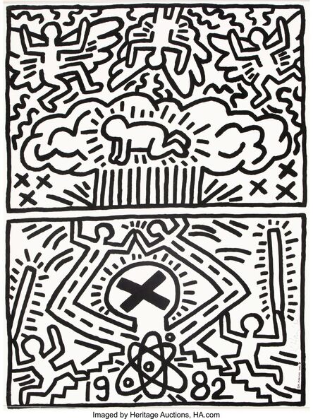 Keith Haring, ‘Poster for Nuclear Disarmament’, 1982