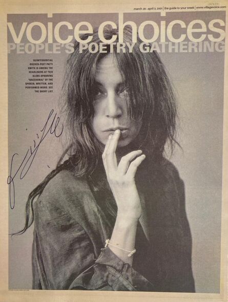 Patti Smith, ‘Voice Choices (hand signed by Patti Smith) from the Gotham Book Mart collection’, 2001
