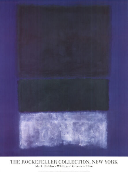 Mark Rothko, ‘White and Greens in Blue’, 1998