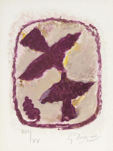 Georges Braque, ‘Les Oiseaux Fulgrants, from Lettera Amorosa’, 1963