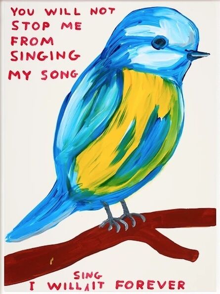 David Shrigley, ‘You Will Not Stop Me From Singing My Song ...’, 2021
