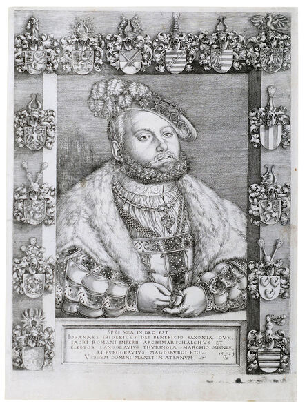 Georg Pencz, ‘Portrait of Johann Friedrich I, Elector of Saxony’, 1543