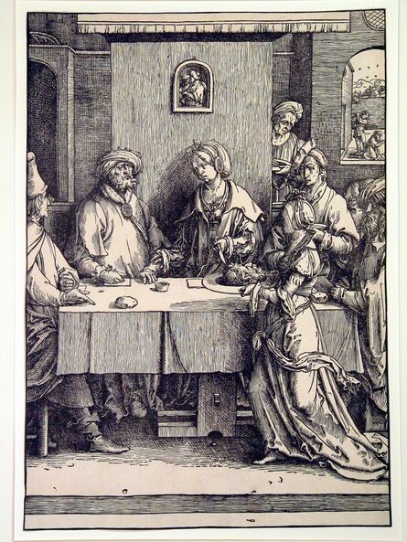 Lucas van Leyden, ‘Salome presenting Herod with the Head of St.John the Baptist’, 1512