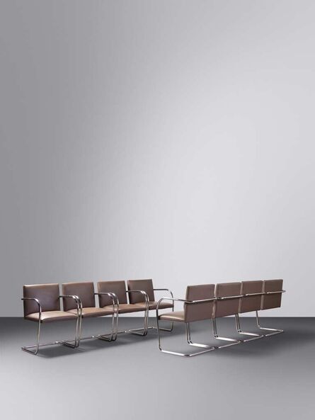 Ludwig Mies van der Rohe, ‘Set of Eight BRNO ChairsKnoll, USA’