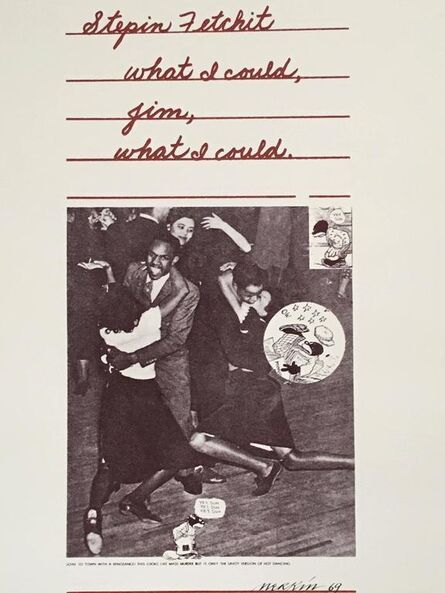 Richard Merkin, ‘Stepin Fetchit Pop Art 1969 Color Screenprint Richard Merkin’, 1960-1969