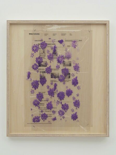 Yuki Okumura, ‘Collaboration Study (112 Greene Street Archive – Purple)’, 2019