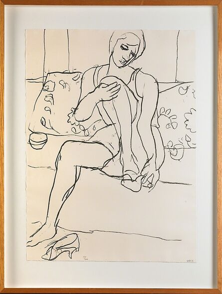 Richard Diebenkorn, ‘Untitled (Woman Seated on Sofa)’, 1965