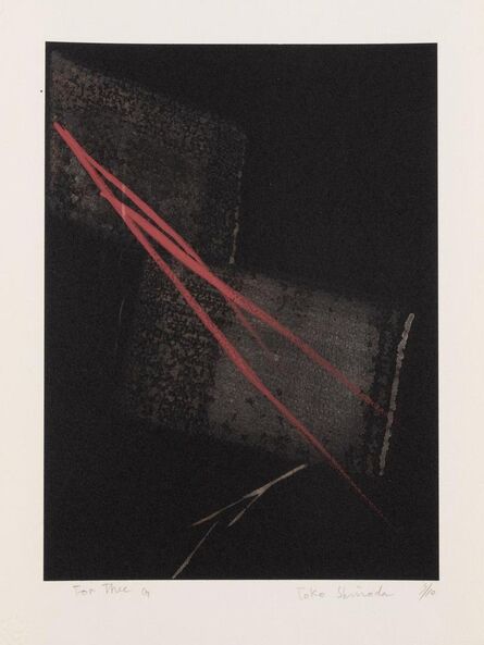 Tōkō Shinoda 篠田 桃紅, ‘A group of four prints (After the Rain Evening, Day Dream	For Thee E, and For Thee G)’