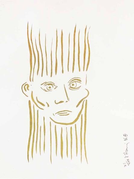 Keith Haring, ‘Portrait of Joseph Beuys (Deluxe Edition)’, 1986