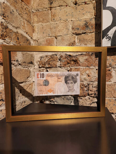 Banksy, ‘Di-faced Tenner with COA by Lazarides’, 2004