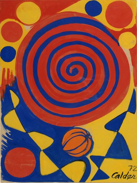 Alexander Calder, ‘Spiral with Pumpkin’, 1972