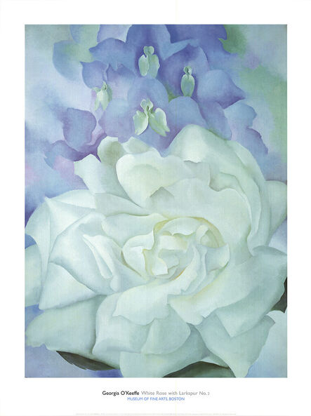 Georgia O’Keeffe, ‘White Rose with Larkspur No.2’, 2002