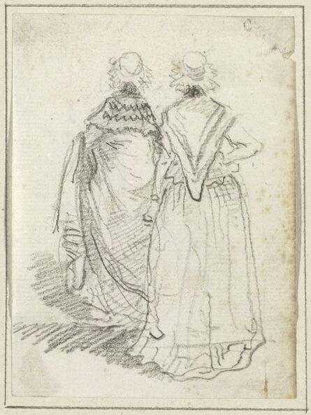 Hubert Robert, ‘Two Women Seen from Behind’, probably c. 1754/1765