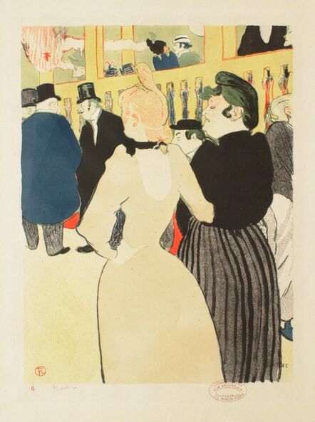 Henri de Toulouse-Lautrec, ‘At the Moulin Rouge: La Goulue and Her Sister’, 1892