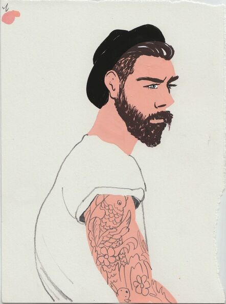 Gill Button, ‘Untitled - Series Sketchy Men’, 2015