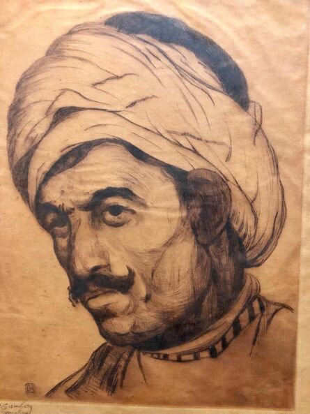 Jacob Eisenberg, ‘Middle Eastern Arab Man in Turban’, c.1930