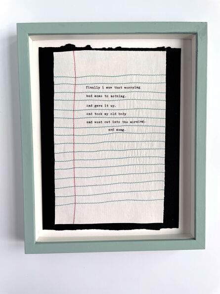 Molly C. Meng, ‘Finally I saw/ Note to self / Oliver’, 2021