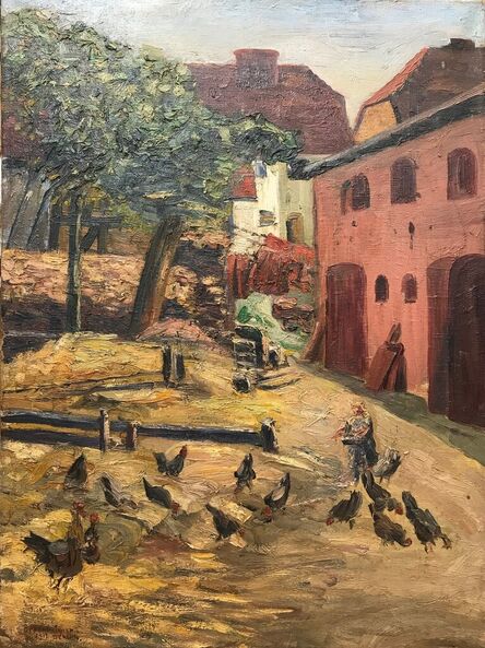 Max Oppenheimer, ‘Cour de ferme (Farmyard)’, 1912