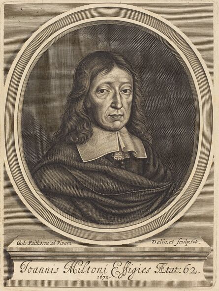William Faithorne, ‘John Milton’, 1670