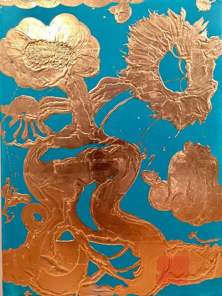 Catherine Howe, ‘Gilded Painting Luminous Turquoise’, 2018