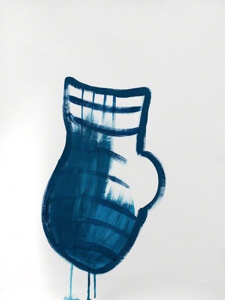 Anabella Papa, ‘jarra azul chorreante’, 2015