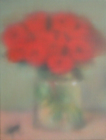 Sherry Kerlin, ‘Beetle Looking at Valentine Roses’, 2021
