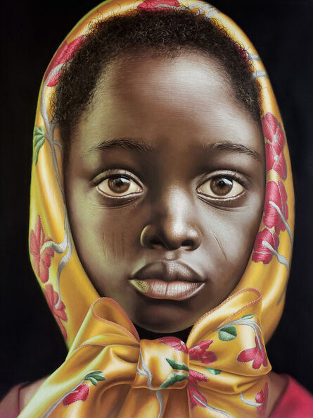 Babajide Olatunji, ‘Girl with yellow scarf’, 2023