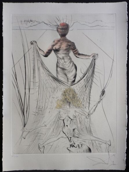 Salvador Dalí, ‘La Venus aux Fourrures Woman Holding Veil’, 1968