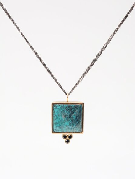 Maria Samora, ‘Turquoise & Black Diamond Necklace’, 2018