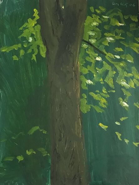 Alex Katz, ‘Tree in Maine (Small Painting) - 알렉스카츠 - Guggenheim Show Gathering - Albertina 2023’, 2006