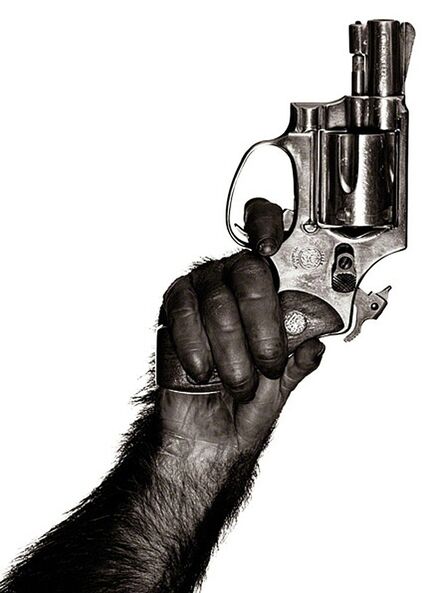 Albert Watson, ‘Monkey With Gun’, 1992