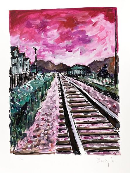 Bob Dylan, ‘Train Tracks (pink)’, 2018