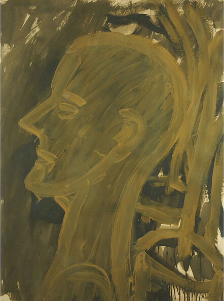 Lester Johnson, ‘Ochre Head’, 1958
