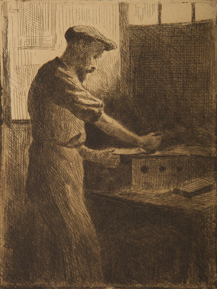 Maximilien Luce, ‘Chez Delâtre (Auguste Delâtre au travail) ’, 1890