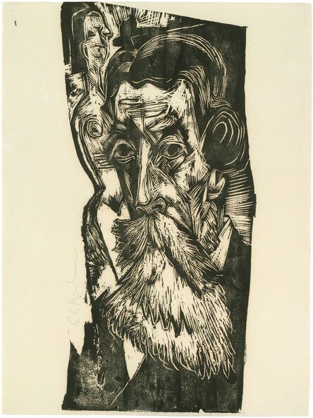Ernst Ludwig Kirchner, ‘Kopf Ludwig Schames’, 1918