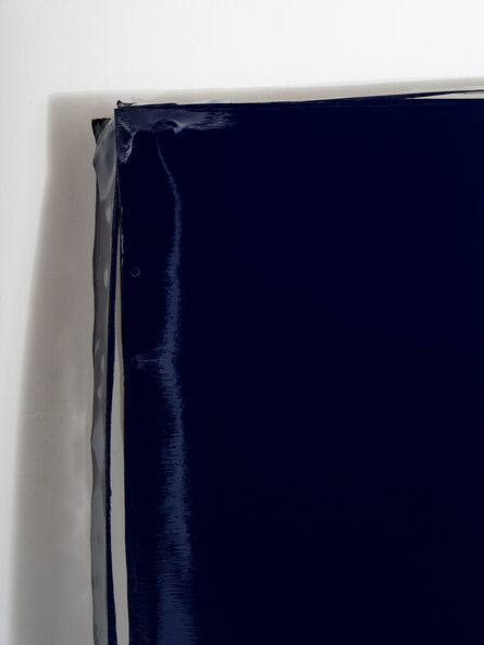 Angela de la Cruz, ‘Cut Frame L (Blue) I’, 2021