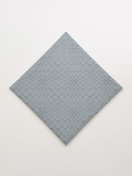 Enrico Castellani, ‘Superficie grigio’, 1989