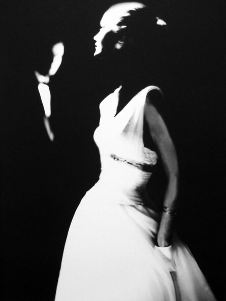 Lillian Bassman, ‘Margie Cato, Junior Bazaar (White Gloves/White Dress)’, ca. 1950