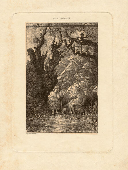 Rodolphe Bresdin, ‘La Mère et la Mort’, 1861