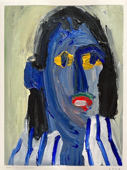 Emilio Villalba, ‘Blue Self Portrait’, 2023