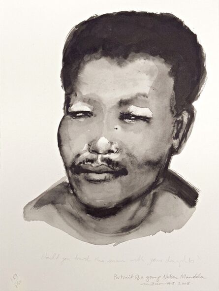 Marlene Dumas, ‘Portrait of a Young Nelson Mandela’, 2008