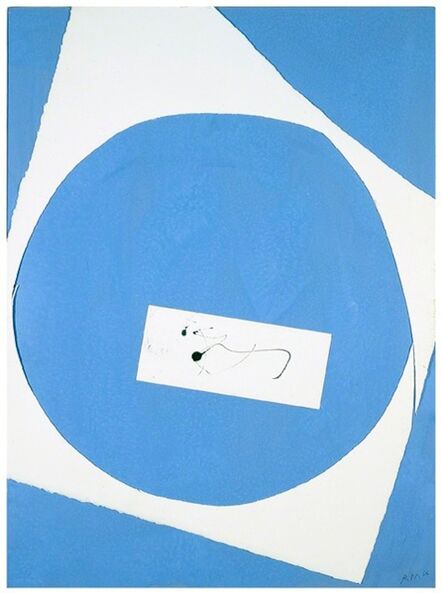 Robert Motherwell, ‘In Blue and White with Calligraphy’, 1964