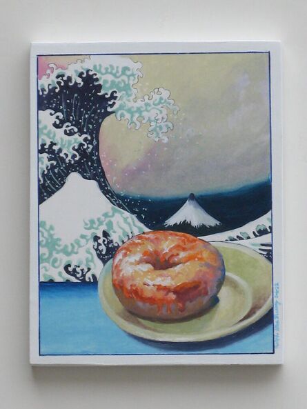 Ralph Allen Massey, ‘The Great Wave with Donut #1’, 2022