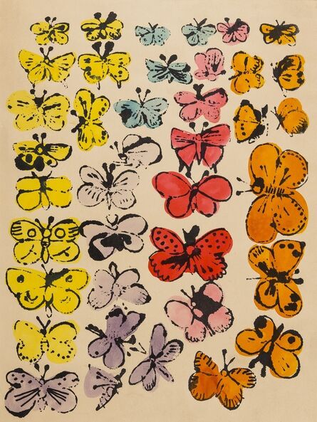 Andy Warhol, ‘Happy Butterfly Day’, circa 1955