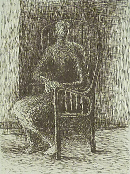 Henry Moore, ‘Seated Figure V Wickerwork Chair’, 1974